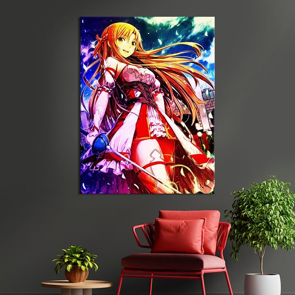 Картина аніме Асуна Юкі з аніме Sword Art Online 50x38 см (YA-1) YA-1_M фото